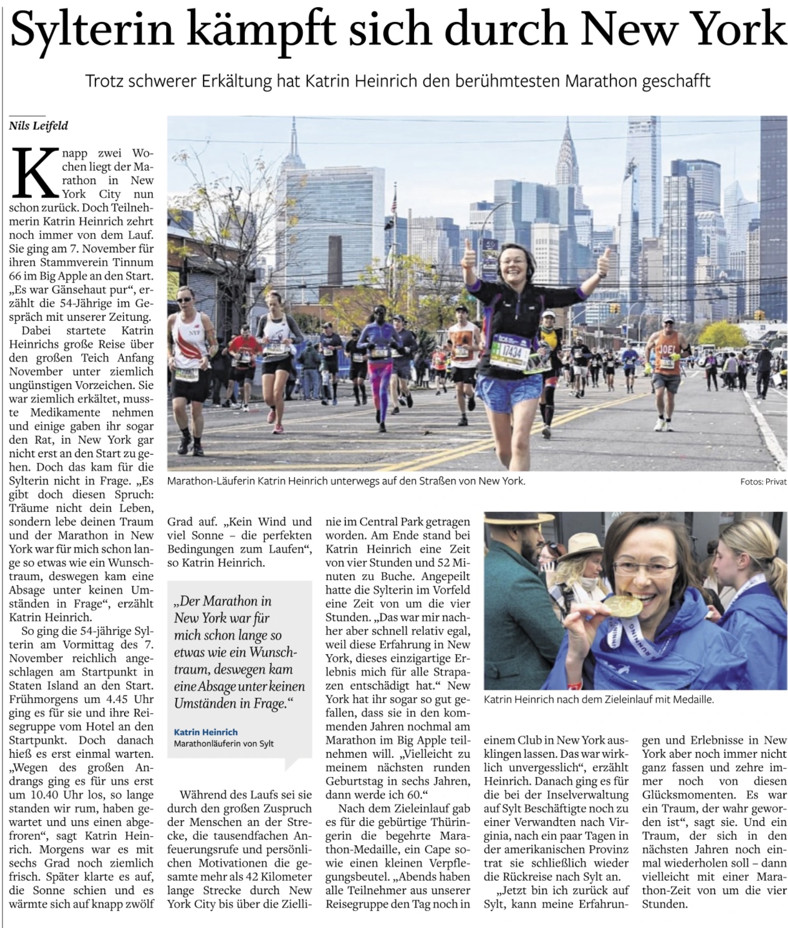 Read more about the article Katrin Heinrich startet in NYC