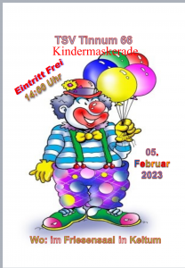 Read more about the article Kindermaskerade Tinnum 66